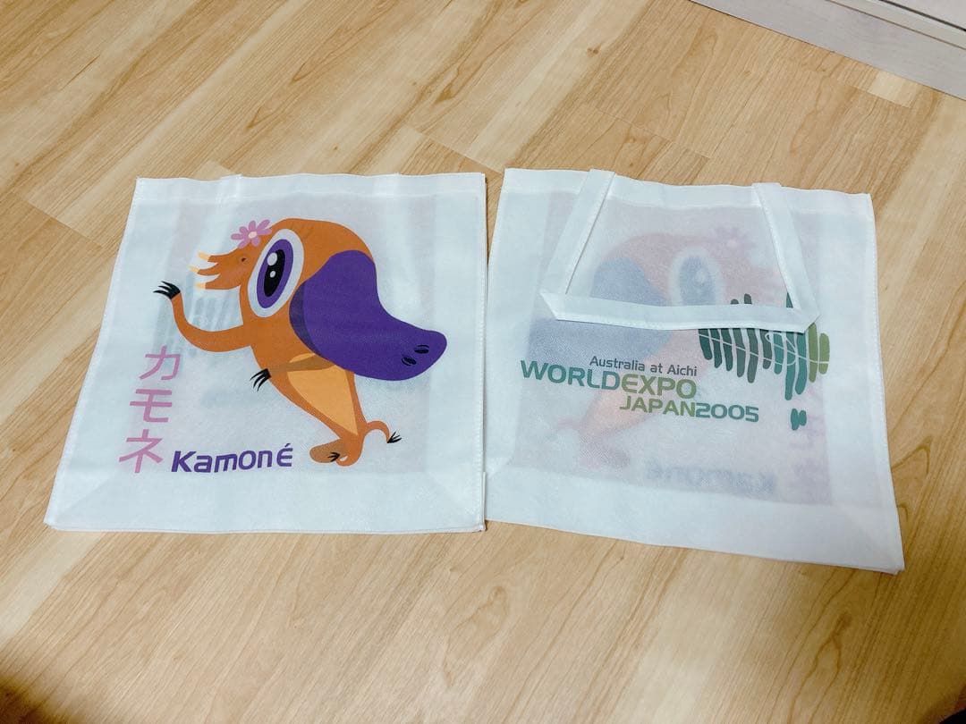 【希少品】2005年愛知万博　オーストラリア館記念品　カモネちゃん　トートバッグ
