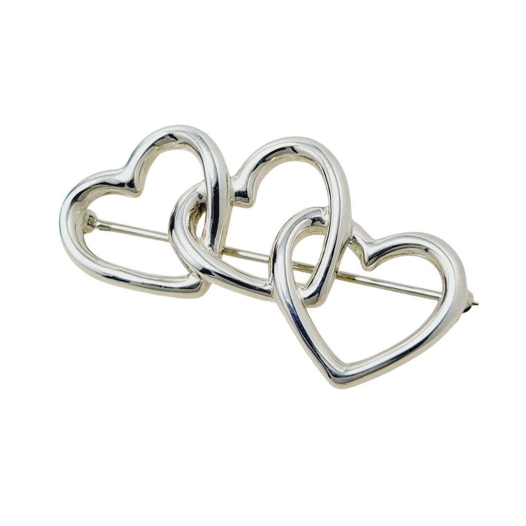 アン アン様 TIFFANY＆Co. ブローチ トリプルハート 925