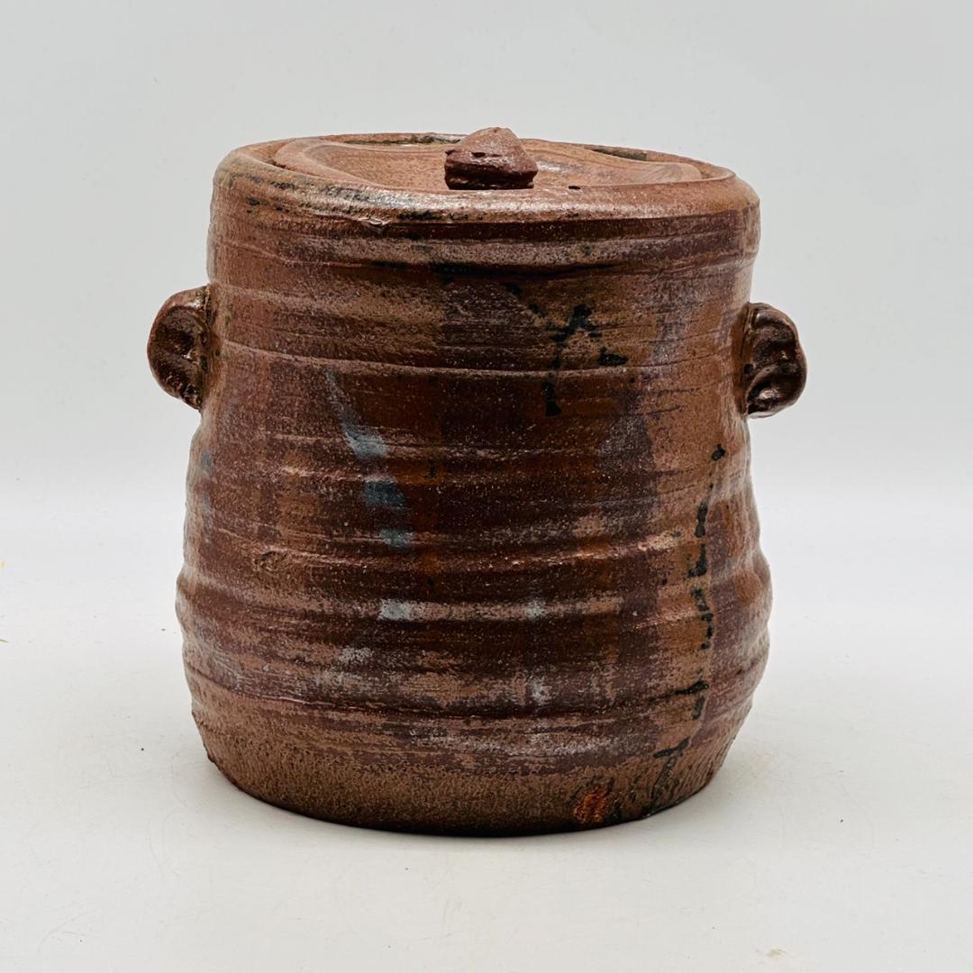 T　在銘　備前焼　耳付水差　陶芸　茶道具　茶器　焼物