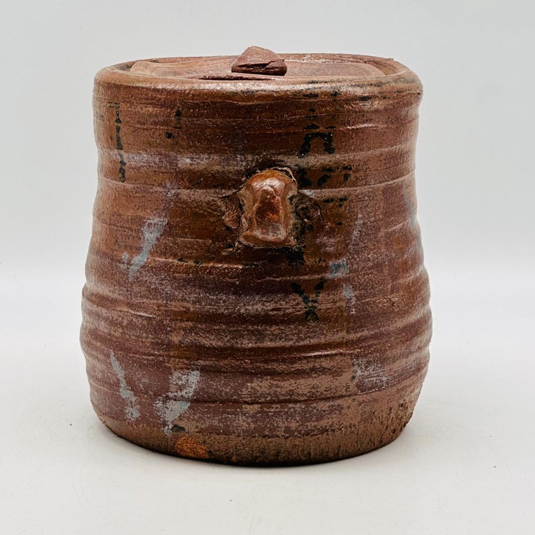 T　在銘　備前焼　耳付水差　陶芸　茶道具　茶器　焼物