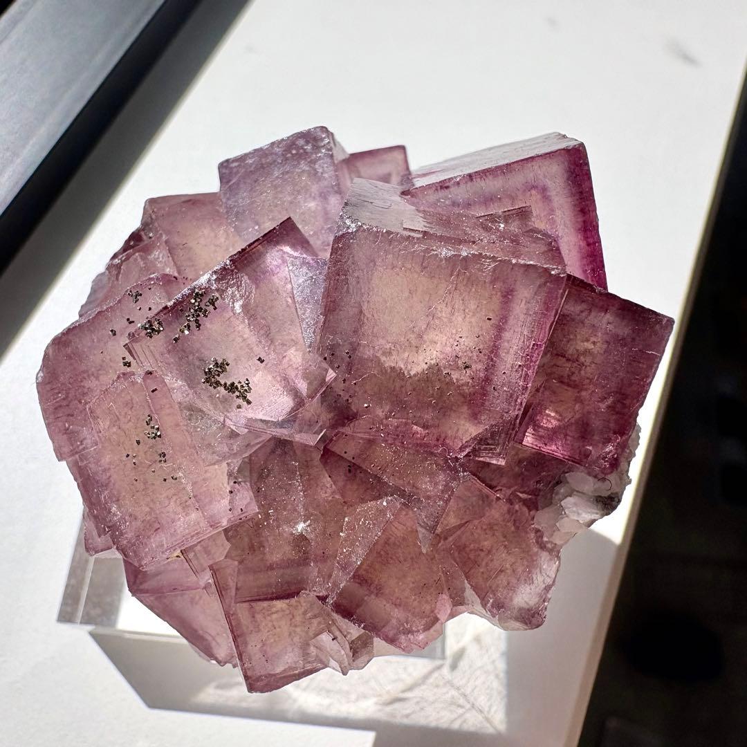 509 中国 ヤオガンシャン産 ウィンドウフローライト 満点星フローライト