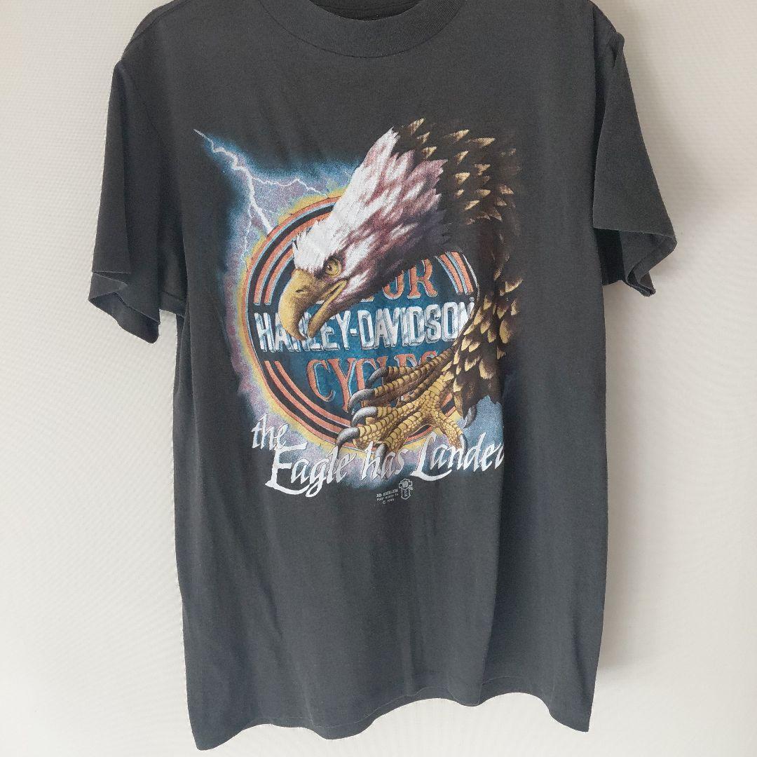 Harley-Davidson イーグル Tシャツ 80s 3d emblem