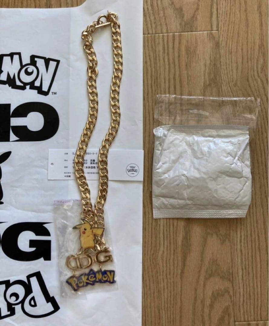CDG Pokemon NECKLACE Gold ピカチュウ コムデギャルソン