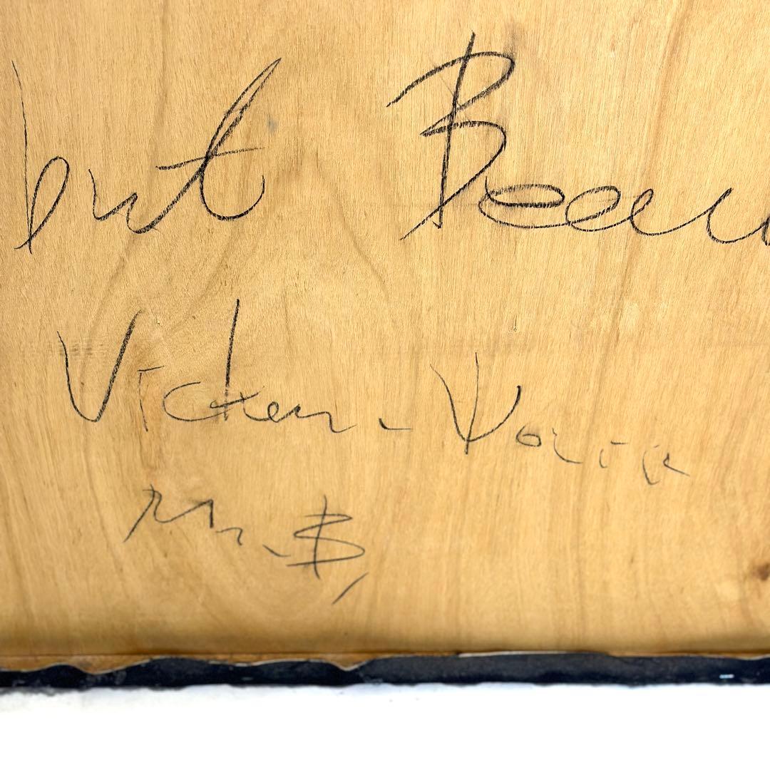 デニム 特大 ブリーチ アート 絵 一点物 店舗 展示品