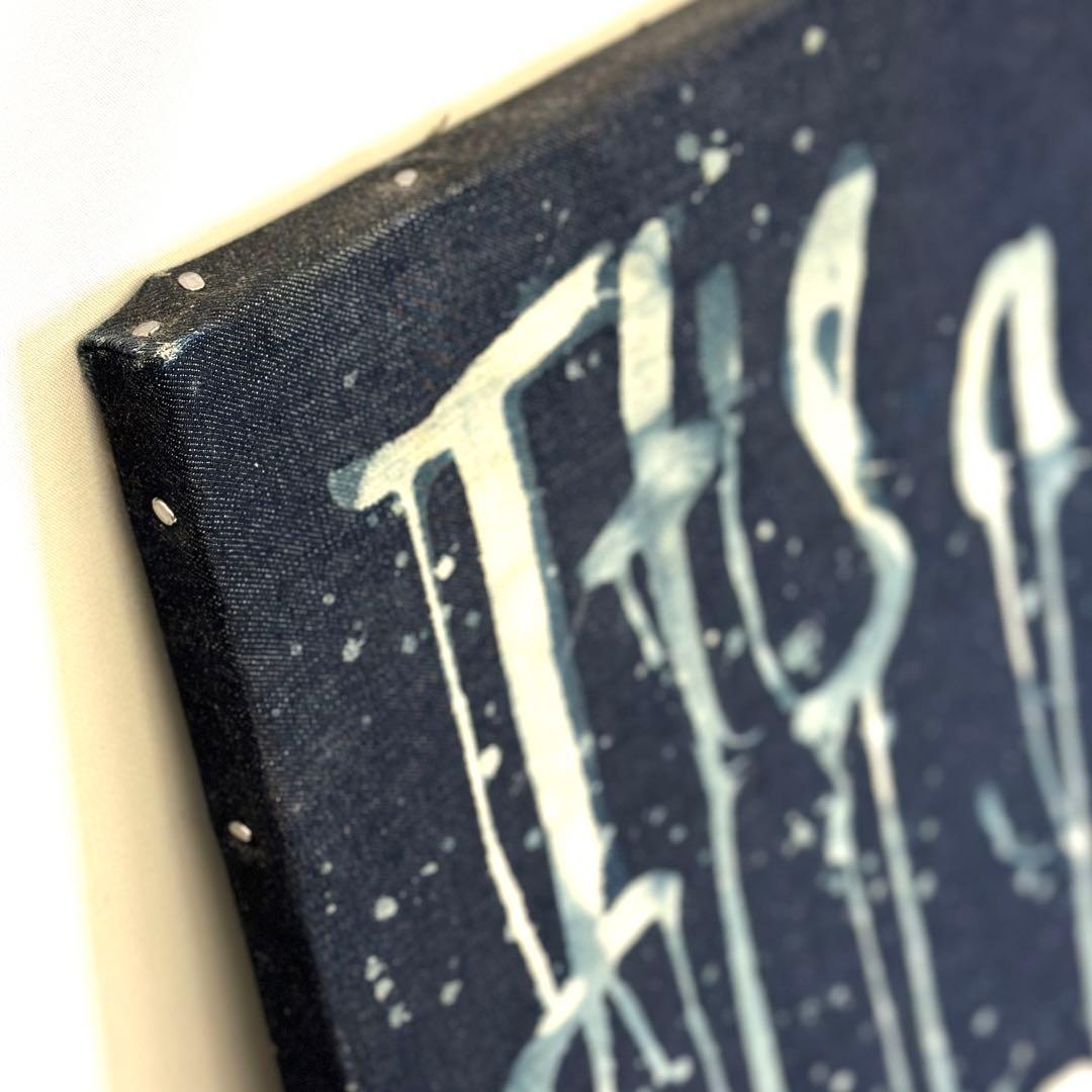 デニム 特大 ブリーチ アート 絵 一点物 店舗 展示品
