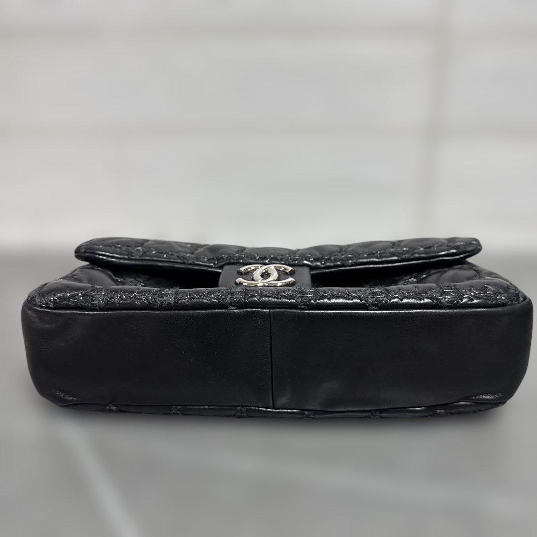 CHANEL シャネル　チェーンショルダーバッグ チョコバー　ツイードステッチ