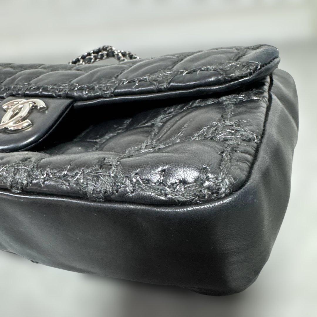 CHANEL シャネル　チェーンショルダーバッグ チョコバー　ツイードステッチ