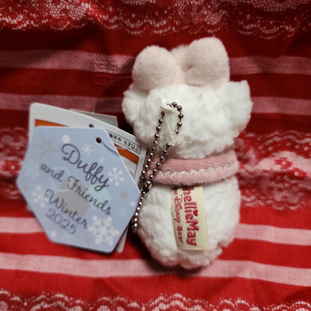 新品 ダッフィーシェリーメイぬいぐるみチャーム　シークレットオブスノーウィーデイ