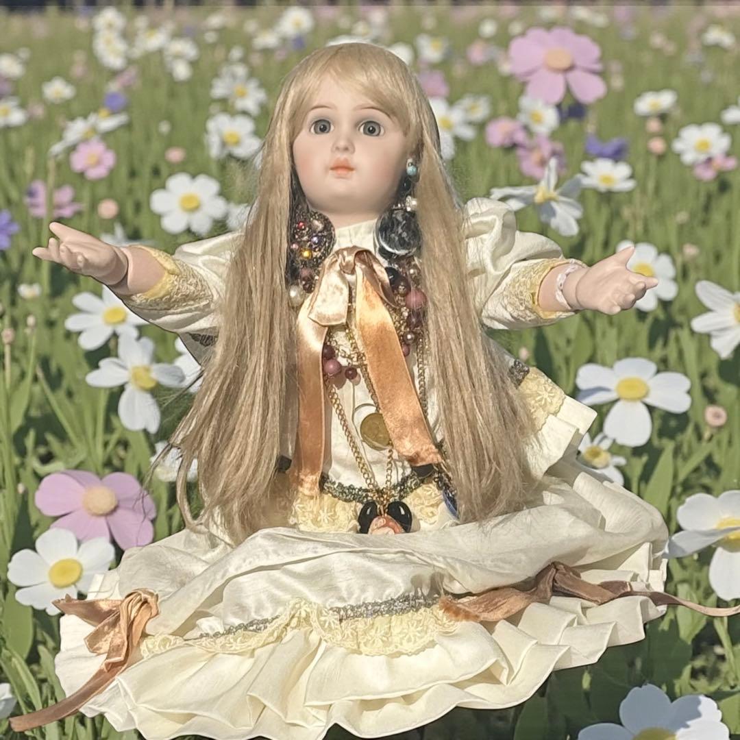 焼きみかん ウエディング ビスクドール ジュモー 幸せを運ぶ人形