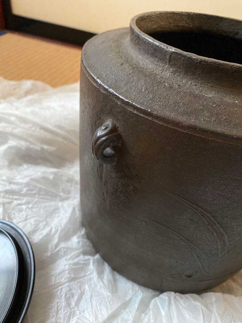 繰口　肩衝釜　大西定林氏作