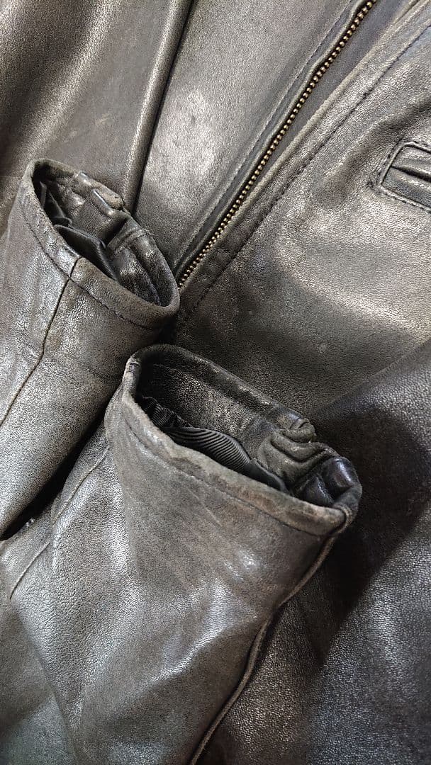 Avirex シングルライダースジャケット XL ブラック