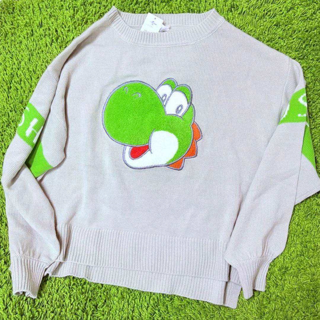 ユニバ　USJ スーパーマリオ　ヨッシー　ニック　セーター　L