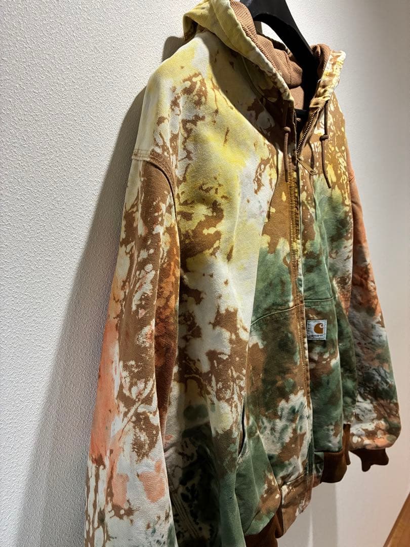 Carhartt アクティブジャケット　タイダイ　カーハート duck
