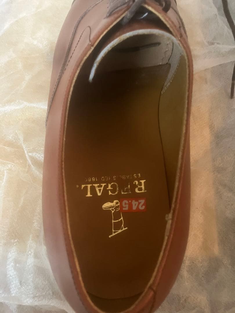 【未使用品】❤️値下❤️REGALブラウン レザー ドレスシューズ 24.5cm