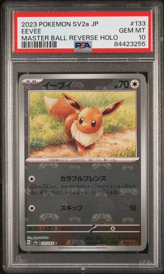 ポケモンカード　PSA10　イーブイ　シャワーズ　サンダース　ブースター　5連番