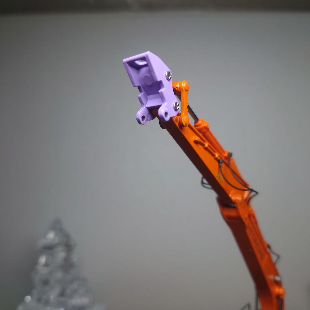 HITACHI ZX140W モノブーム&平バケット 雪像 解体仕様(1/50)