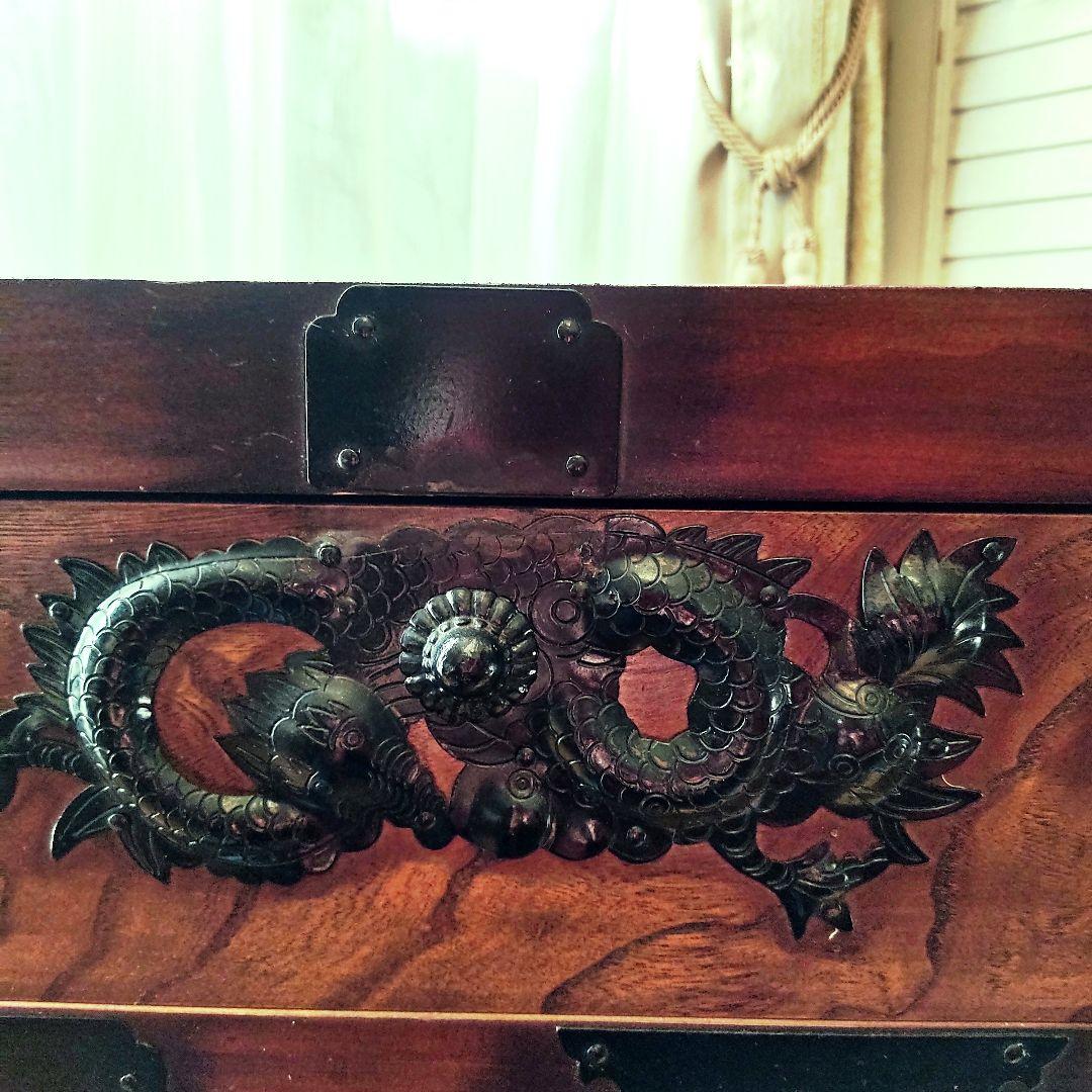 キャスター付き 箪笥 船箪笥 タンス　木製家具 収納家具 キャビネット