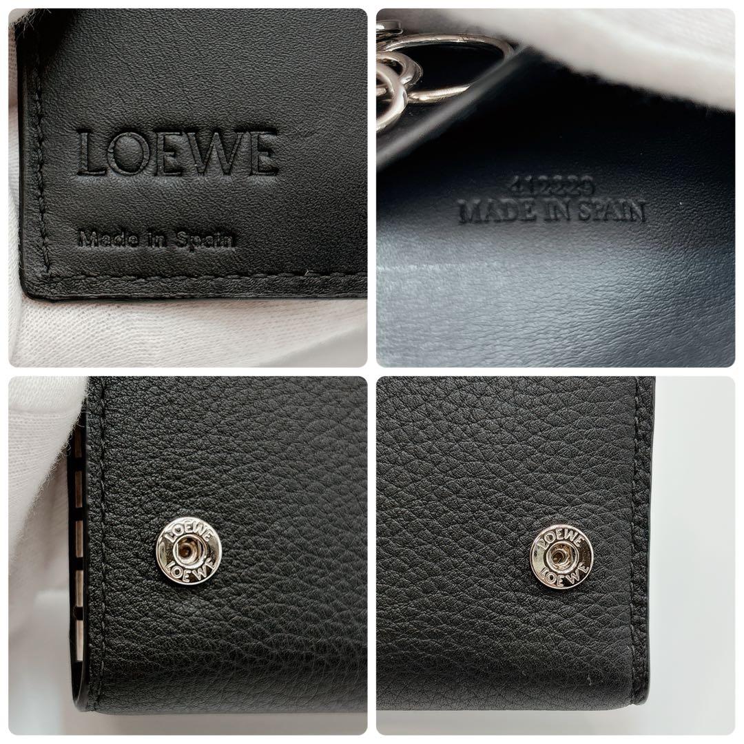 LOEWE ロエベ アナグラム 6連 キーケース ブラック