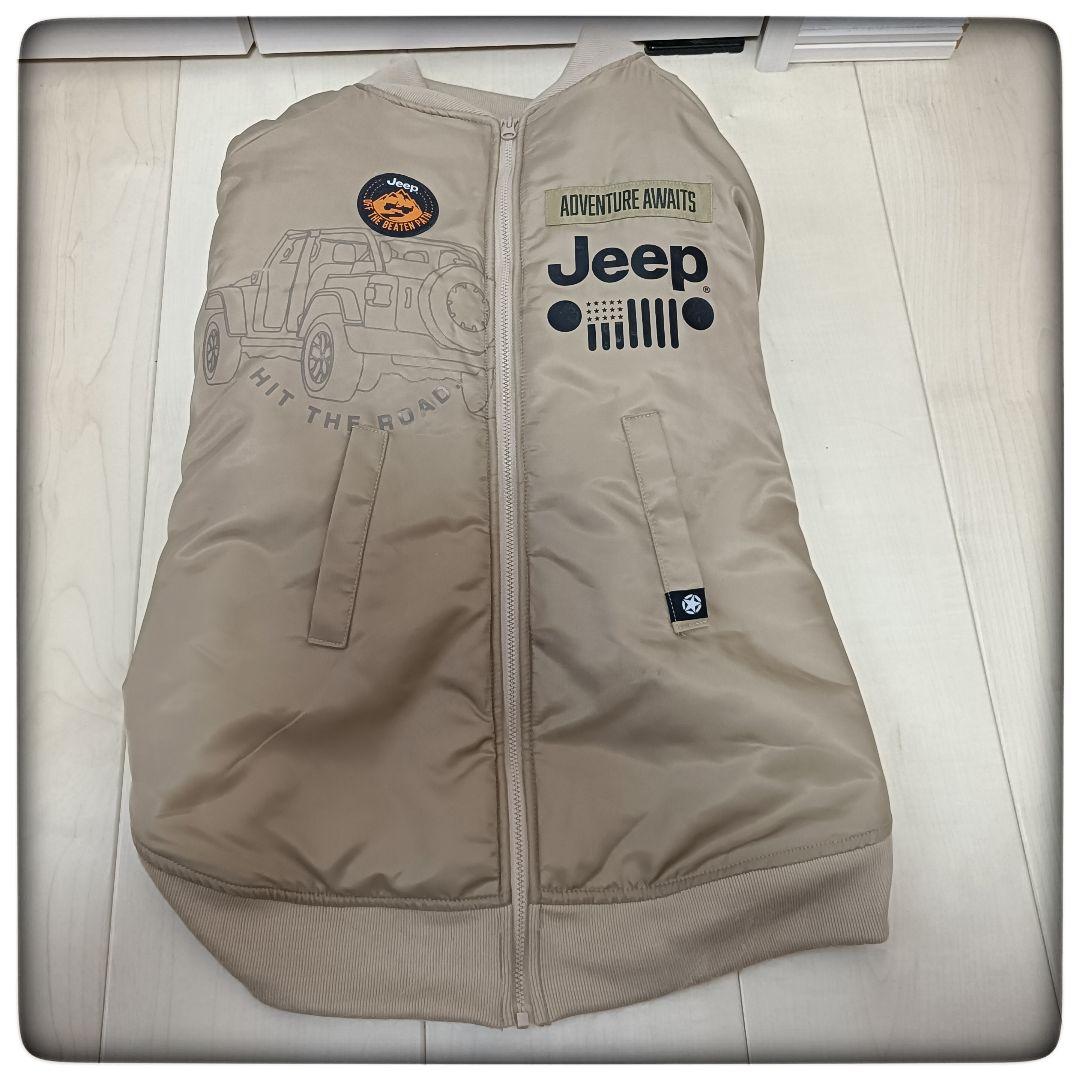 【美品】大型犬 ジャケット Jeep ほぼ未使用 犬用アウター 冬服