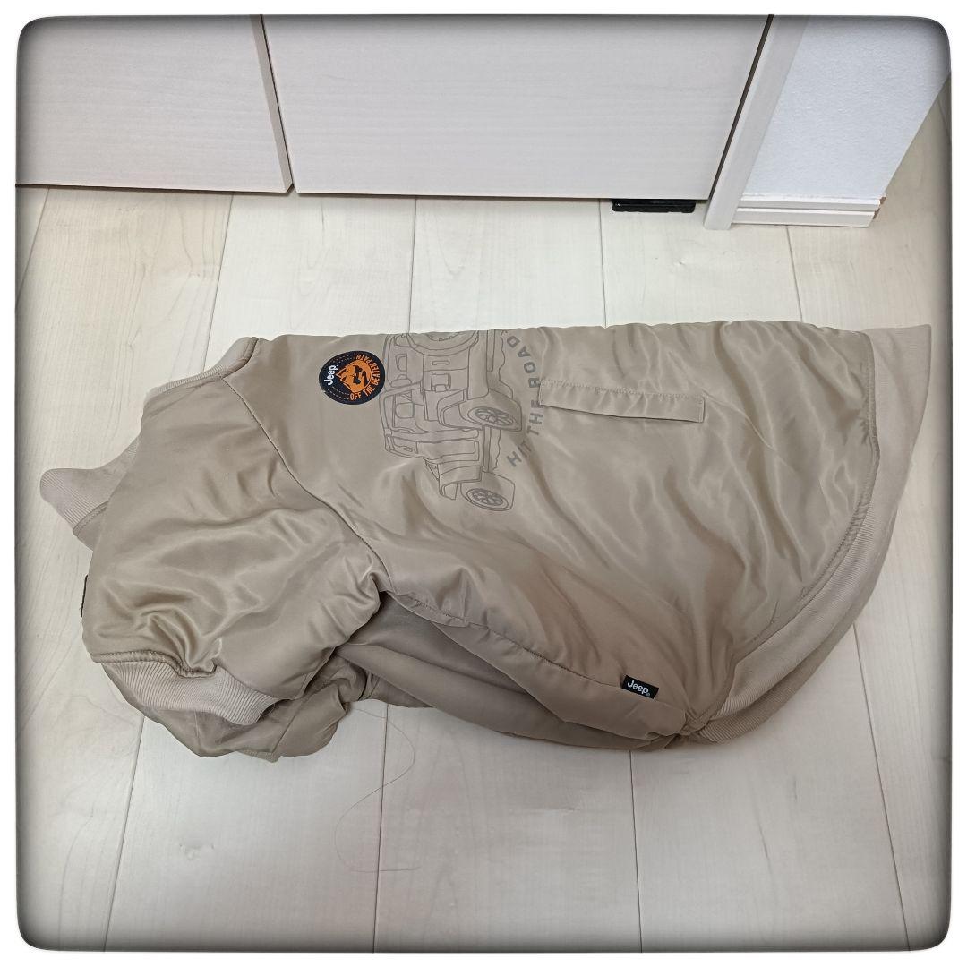 【美品】大型犬 ジャケット Jeep ほぼ未使用 犬用アウター 冬服