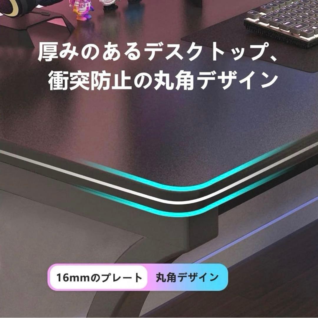 新品 パソコンデスク 勉強机 組み立て簡単 木製 ゲーミングデスク 机