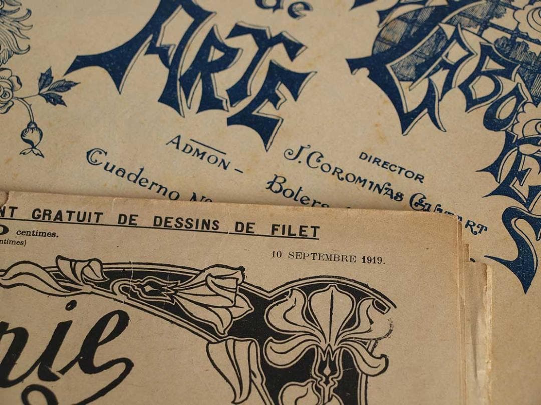 稀少 刺繍図案集 手芸雑誌 1897年６冊 手刺繍 手芸 アール・デコ/J896