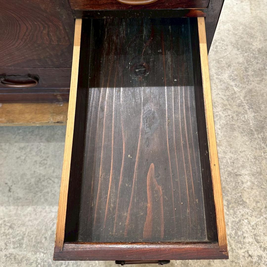 8Φ 江戸長火鉢 関東火鉢 囲炉裏 五徳 小民具 古道具 幅76㎝ 昭和レトロ