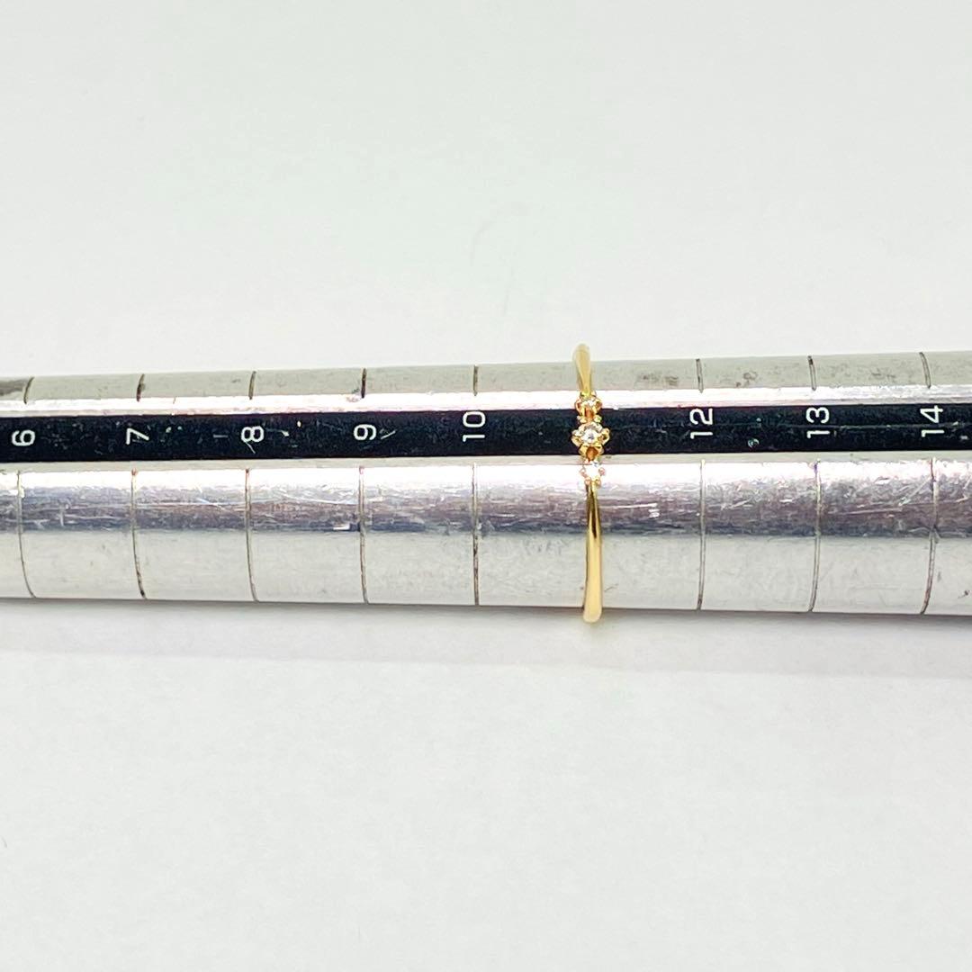 Vendome ヴァンドーム K10YG 天然ダイヤモンド リング