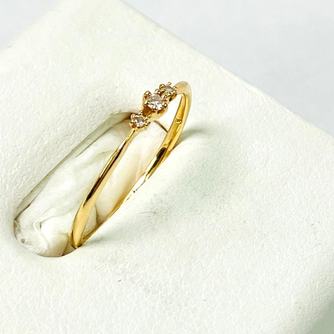 Vendome ヴァンドーム K10YG 天然ダイヤモンド リング