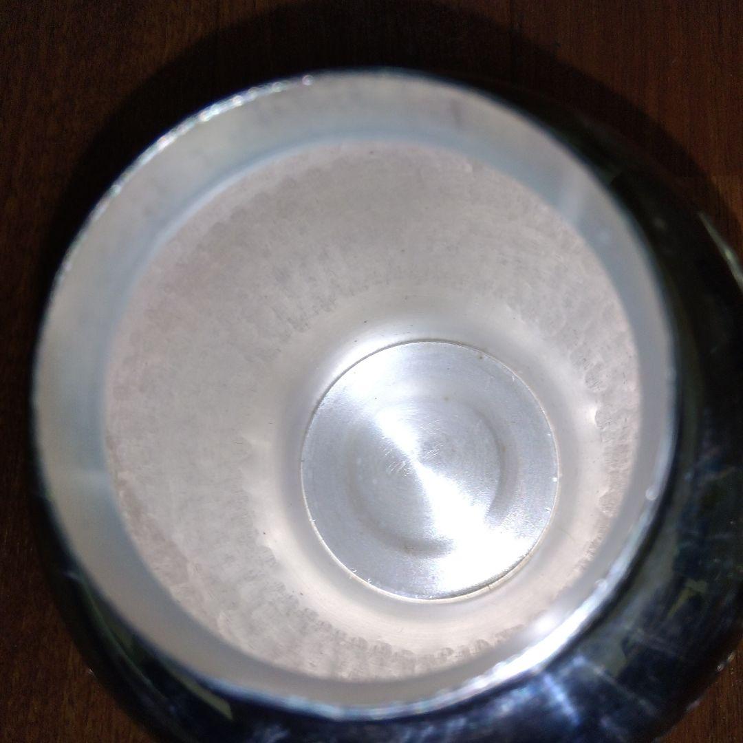 万葉銀 栄純堂 英純堂 茶筒 茶壺 銀色 シルバーカラー 茶道具 茶器 304g