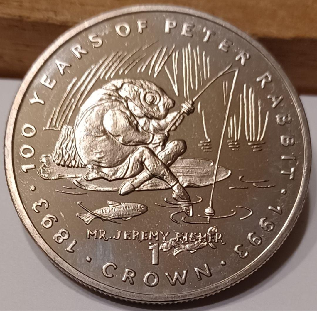 ピーターラビット誕生100周年記念 1993年 1クラウン 大きめの白銅貨6点