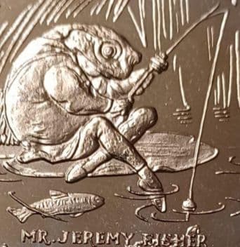 ピーターラビット誕生100周年記念 1993年 1クラウン 大きめの白銅貨6点