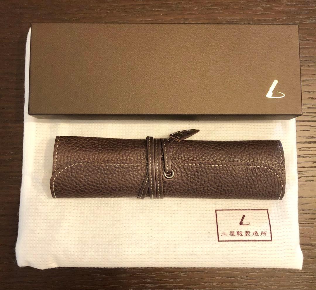 値下げ★新品★土屋鞄　限定色　オイルヌメロールペンケース　グレイッシュパープル
