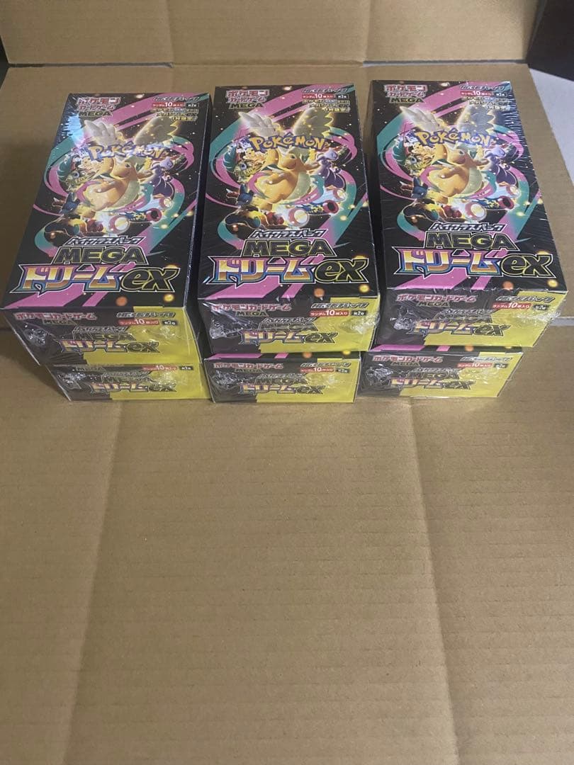 最安値！ポケモンカード MEGAドリームex 6box シュリンク付