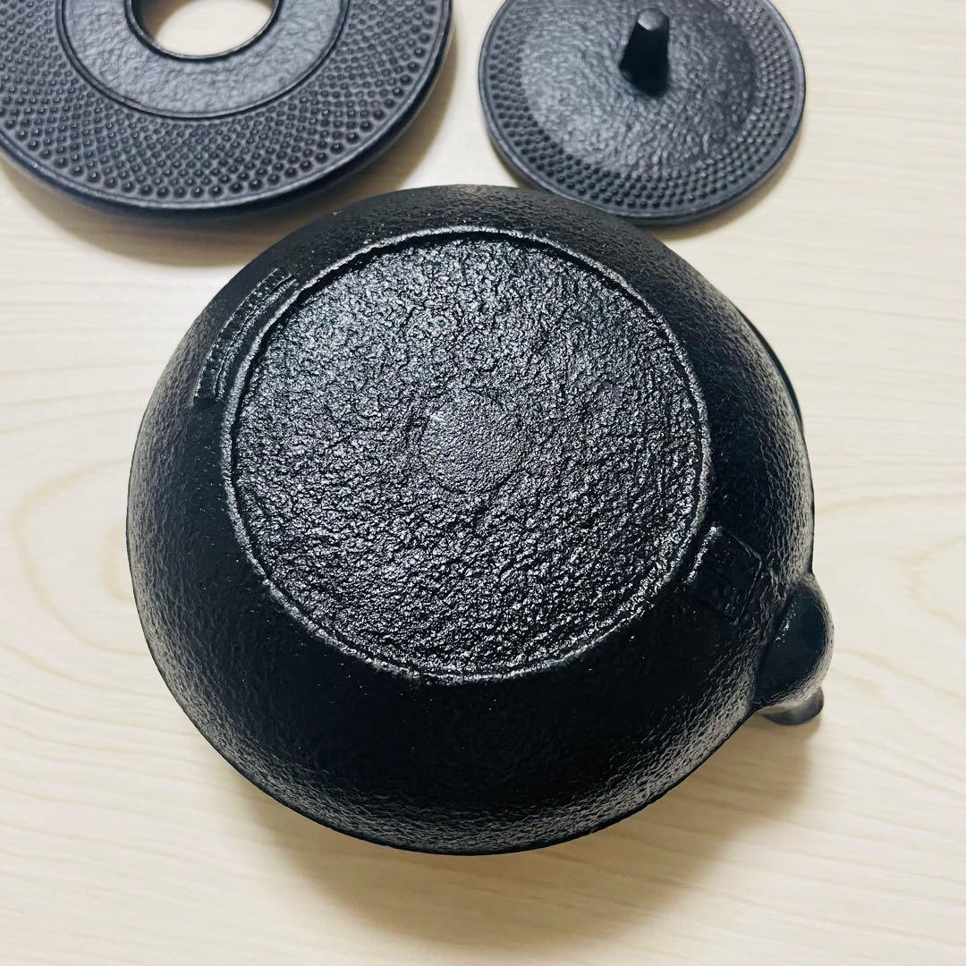 岩鋳 鉄瓶 急須 5型 茶こし・釜敷付き 650ml 南部鉄器