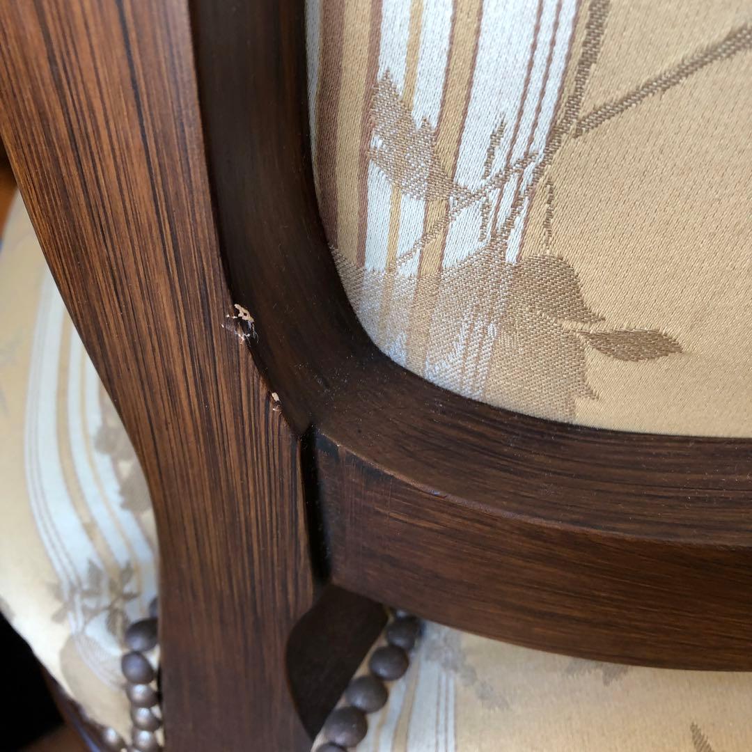 あ1 domani ドマーニ 椅子 カリモク ルイ15世 猫脚 アンティーク2脚