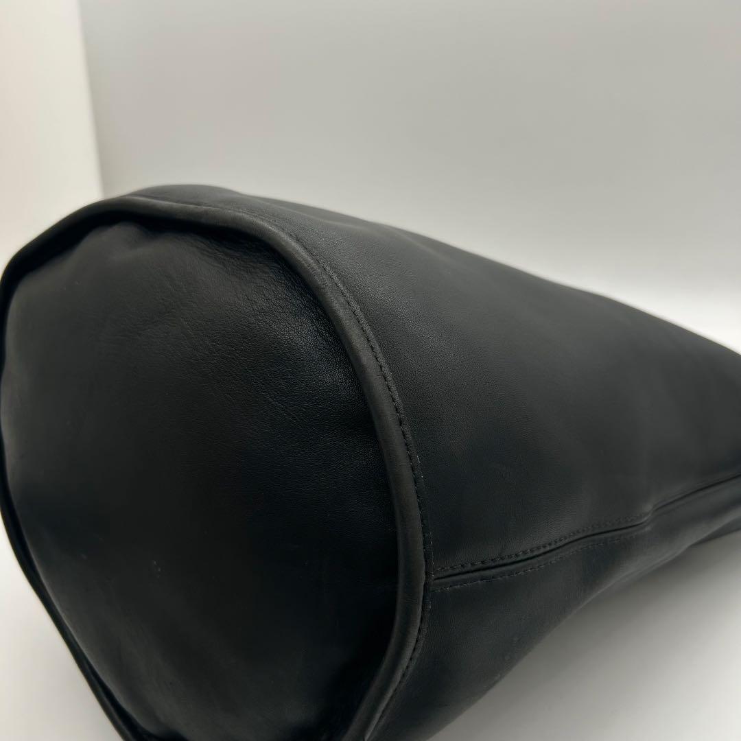 バッグ Old Coach Shoulder Bucket Bag Black Y2k