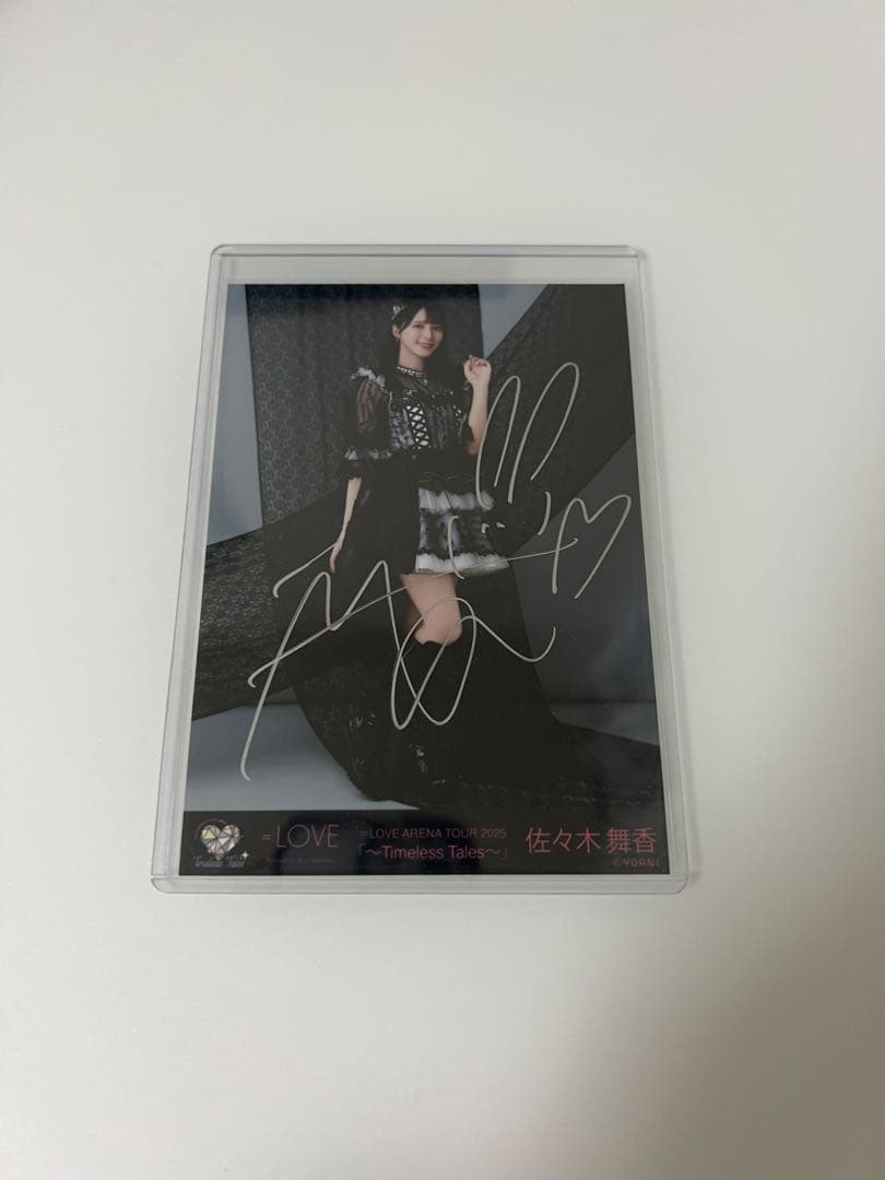 イコラブ　直筆　佐々木舞香　黒衣装　ヒキ　アリーナツアー2025