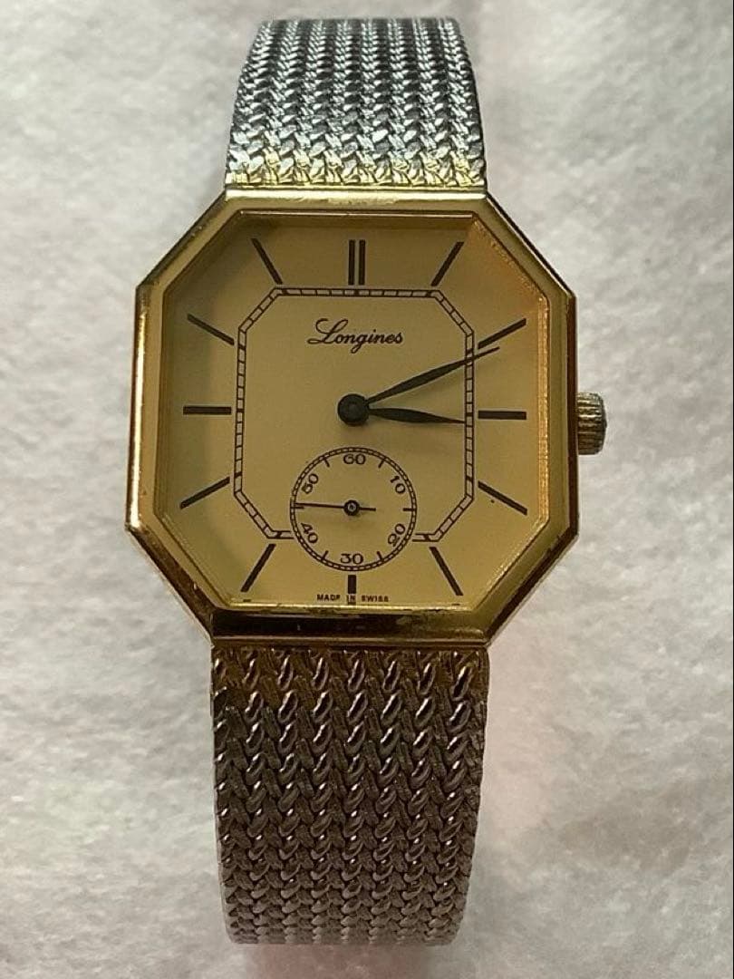 LONGINES ロンジン オクタゴン スモセコ手巻き男女兼用腕時計