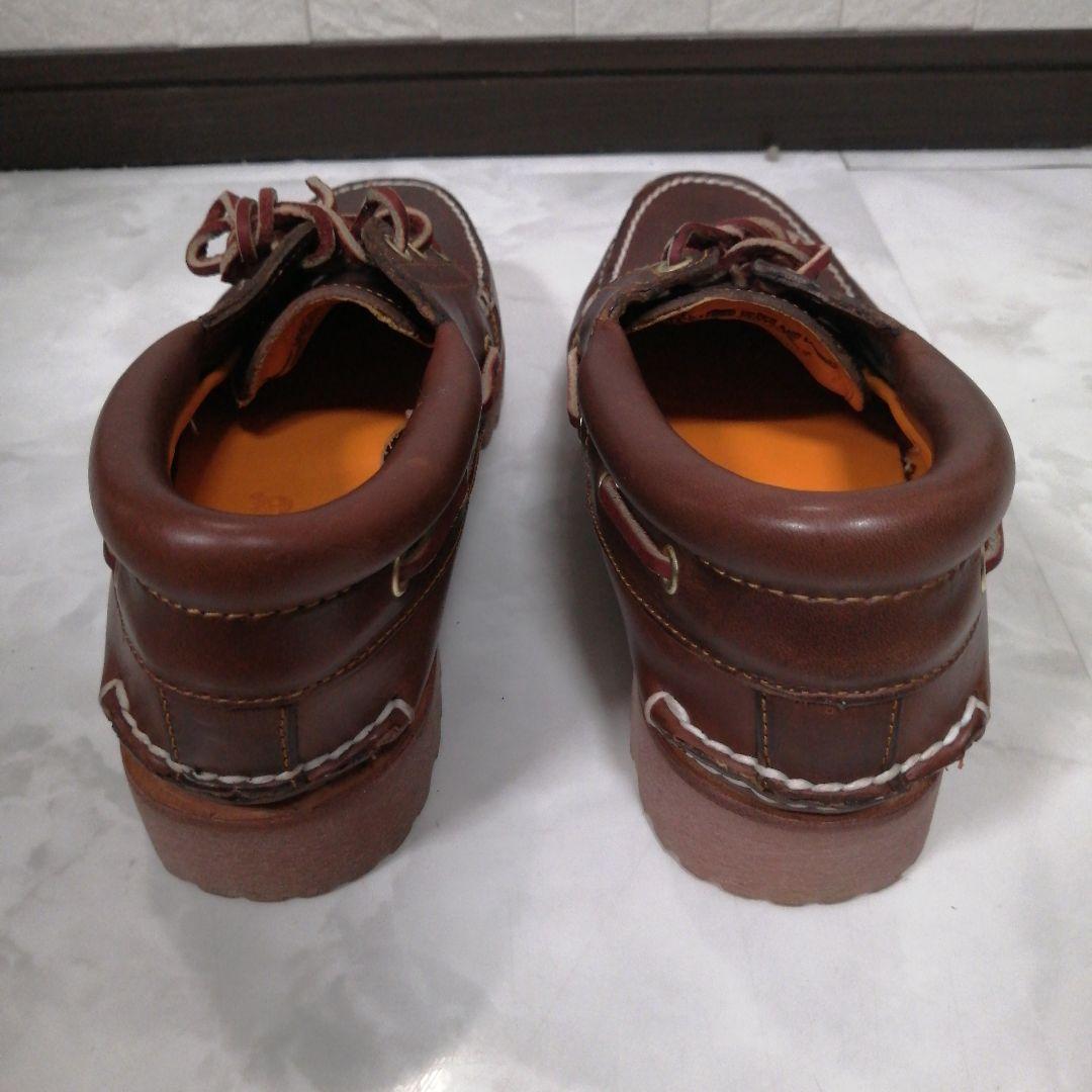 Timberland ブラウン レザー デッキシューズ