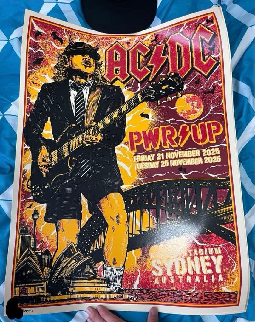 ACDC ツアー限定リトグラフ