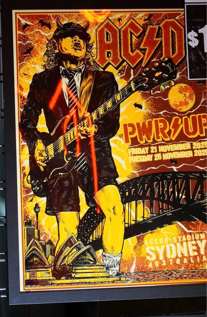 ACDC ツアー限定リトグラフ