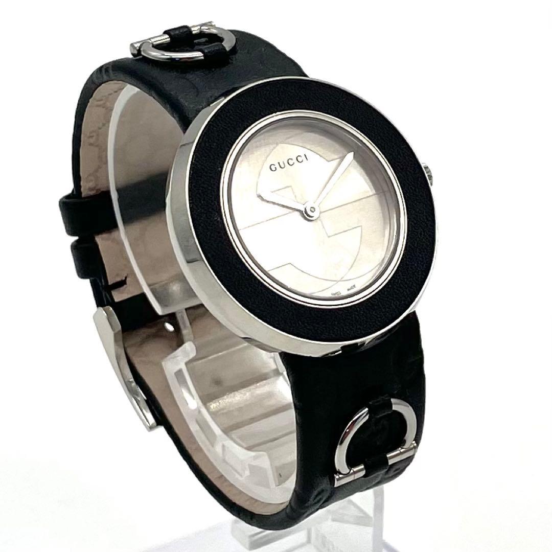 GUCCI 129.4 Uプレイ レディースウォッチ グッチシマレザーベルト