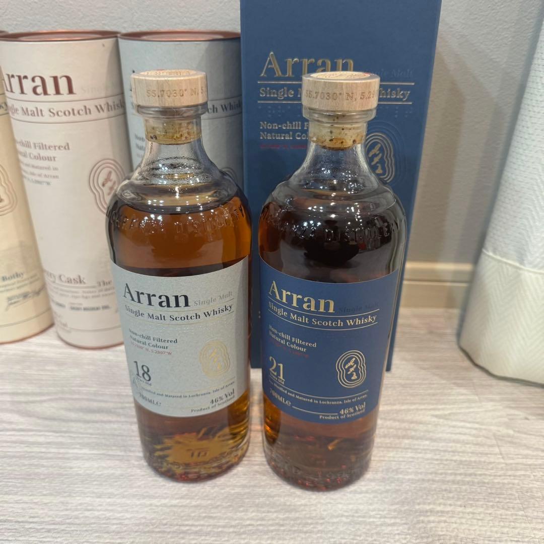 Arran ウィスキー　18年・21年　まとめ売り　アラン