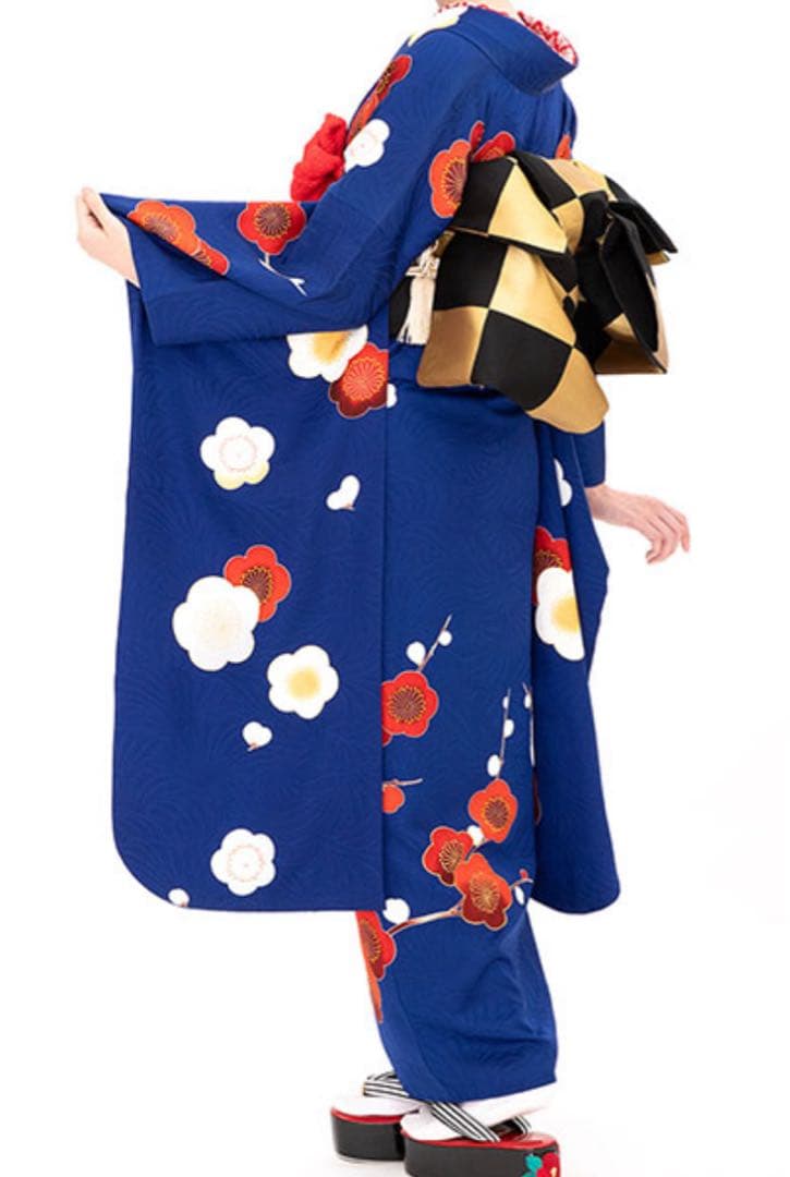 【zaruba】着物 振袖 フルセット 青 成人式