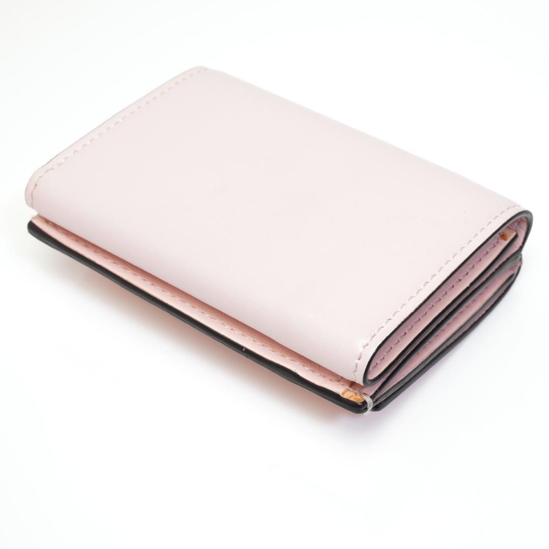 フェンディ モンスター 三つ折り 財布 ピンク コンパクト ウォレット