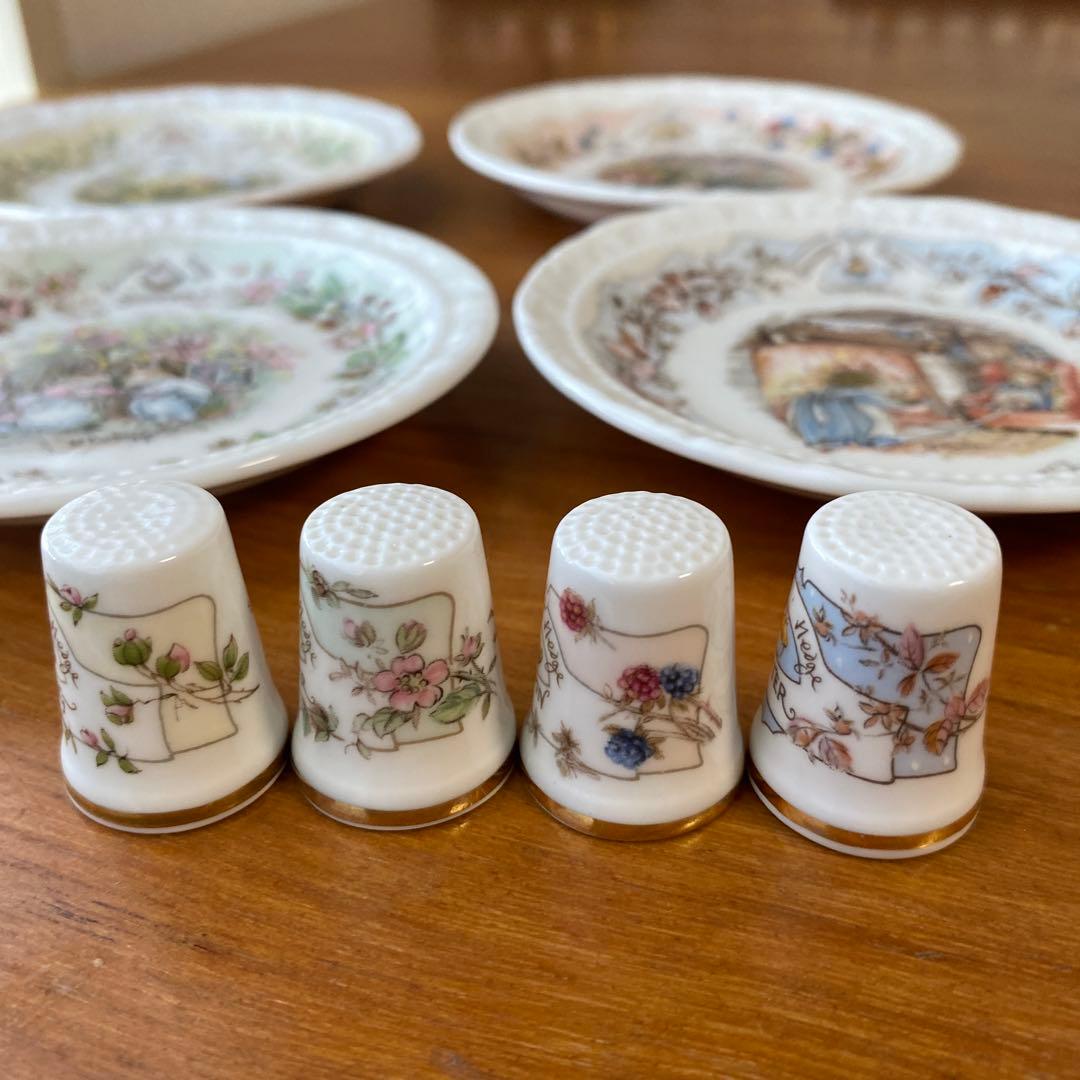 ロイヤルドルトン ブランブリーヘッジ コースター　小皿　シンブル　四季シリーズ