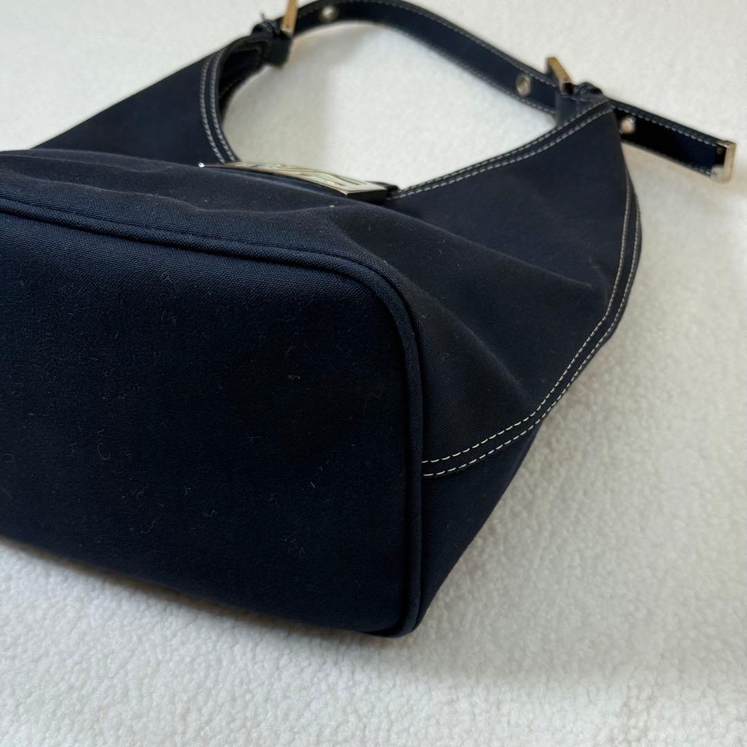 Fendi フェンディ デニム ハンドバッグ ネイビー マンマバケット