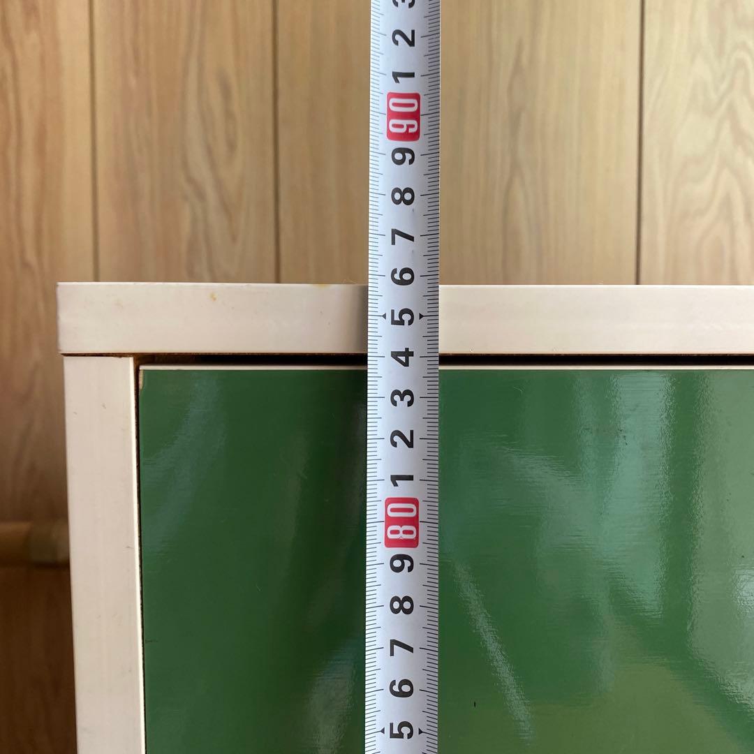 【早い者勝ち‼️】5段　チェスト レトロポップ 昭和レトロ 緑 当時物