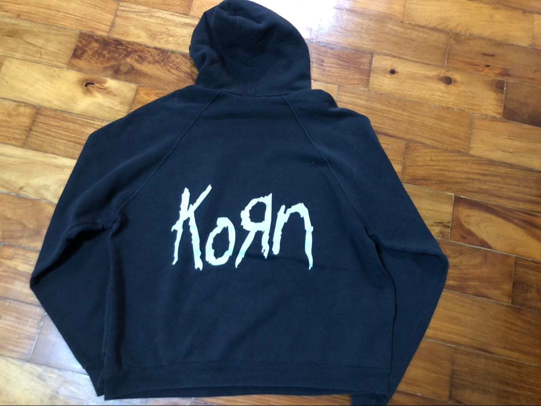 ち*。様 当時物90s kornパーカー黒XL/llicahardcor